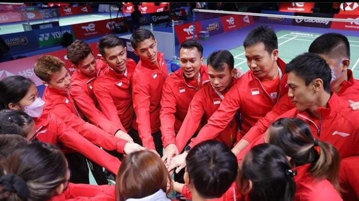 Tim Sudirman Cup 2020 Indonesia/tangkap layar Instagram @jordan_praveen/