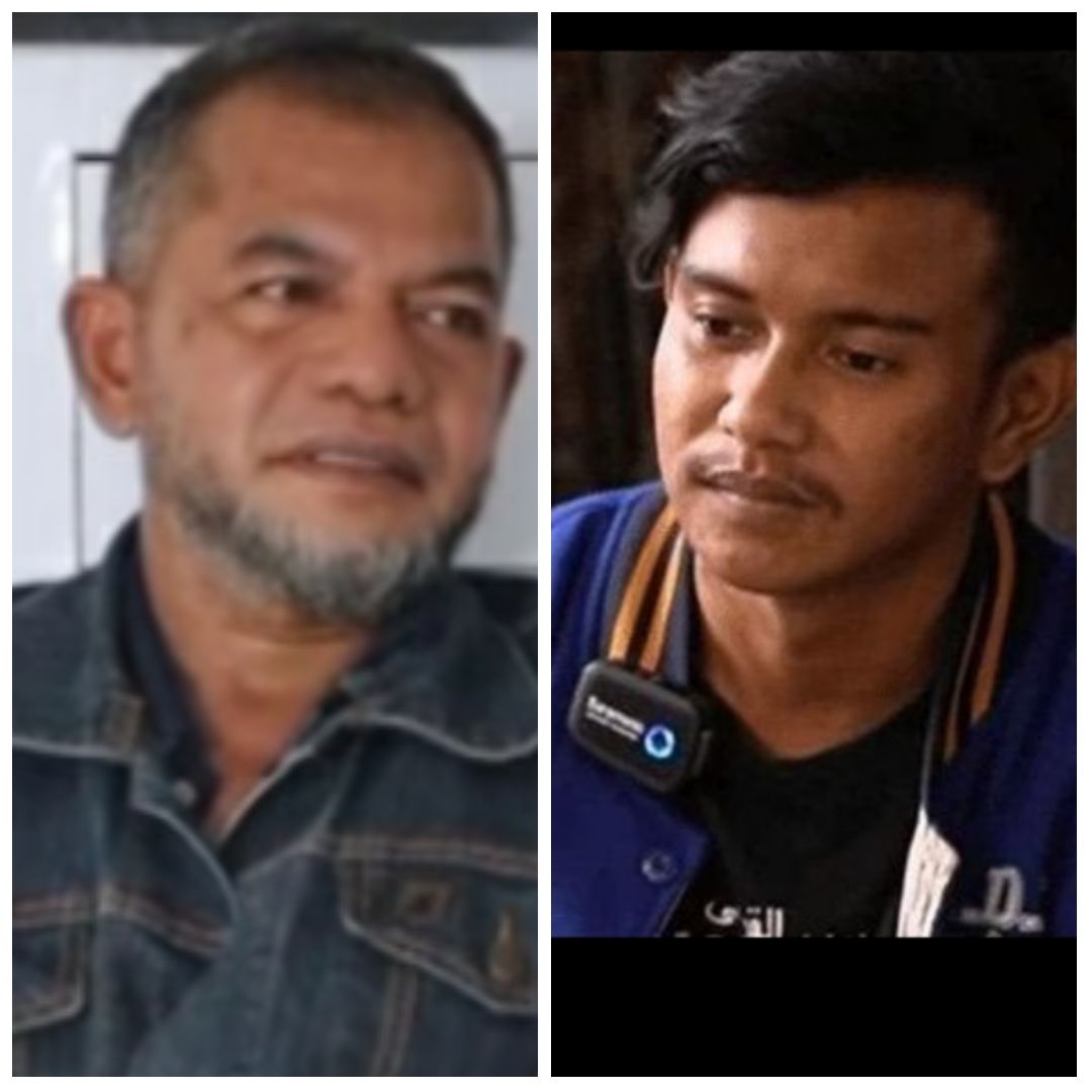 Yono ayah Danu (kiri) dan MOhammad Ramdanu alias Danu (kanan).
