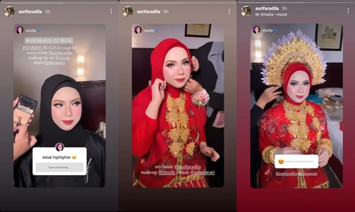 Achmad Megantara 'Dewi Rindu' Resmi Menikah Dengan Adat Bugis, Paras Sang Istri Disebut Bak Barbie Hidup 