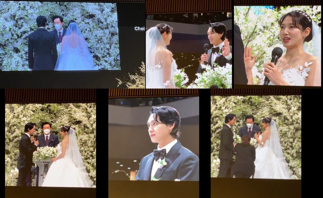 Kolase Saat Park Shin Hye dan Choi Taejoon Saling Mengucapkan Janji Pernikahan 