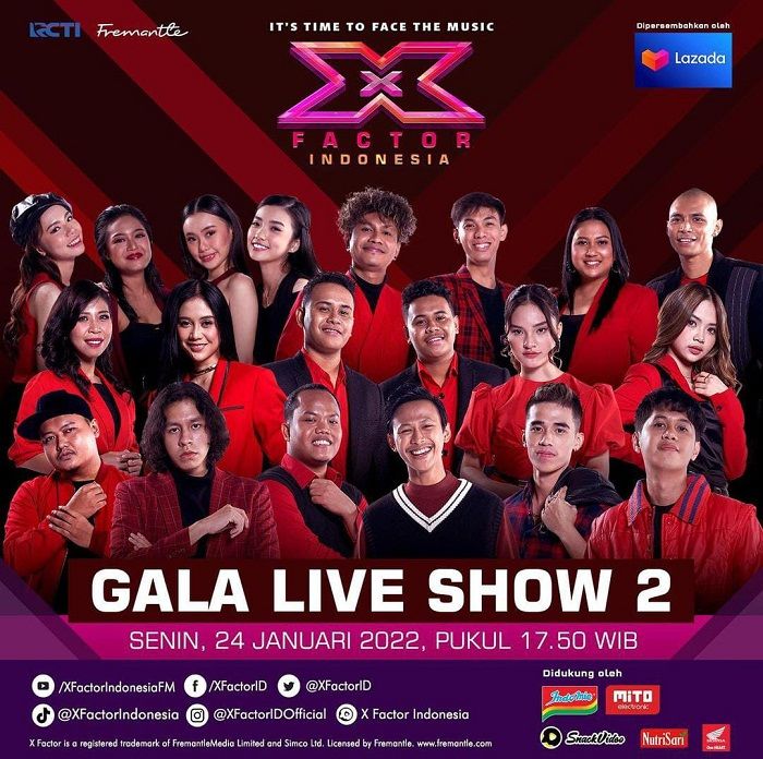 Saksikan Gala Live Show 2 X Factor Indonesia 2022. Berikut Jadwal Acara ...