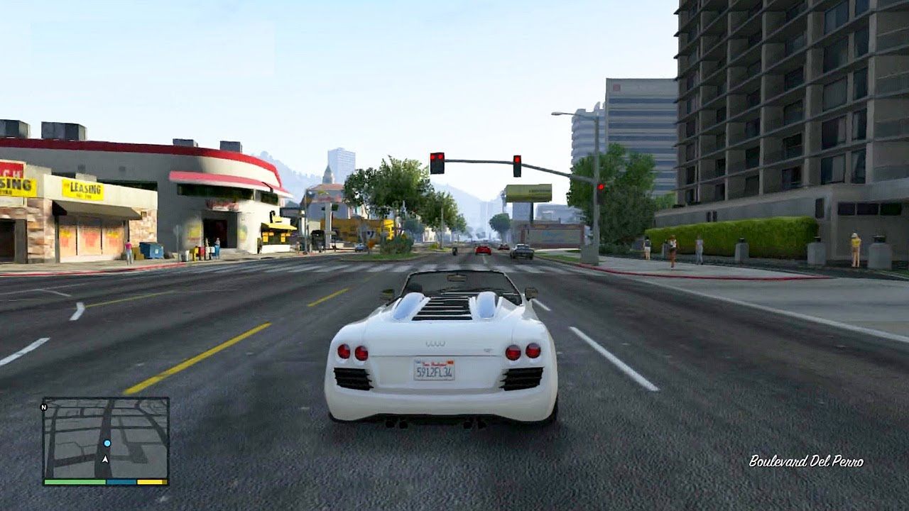 Ilustrasi main Game GTA 5 melalui Xbox Game Pass.