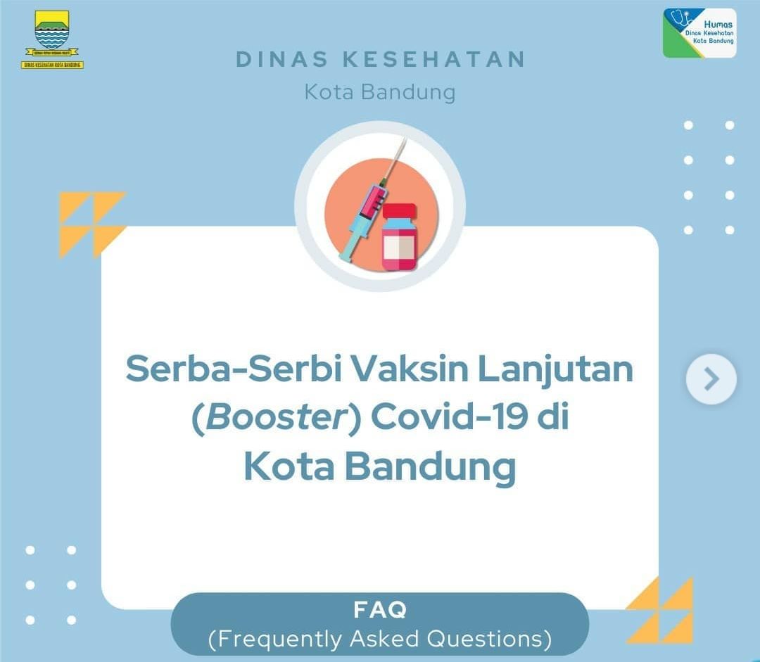 Jadwal Vaksin Booster On The Spot Kota Bandung Hari Ini Sabtu 6 Agustus 2022, Ada di 28 Puskesmas .