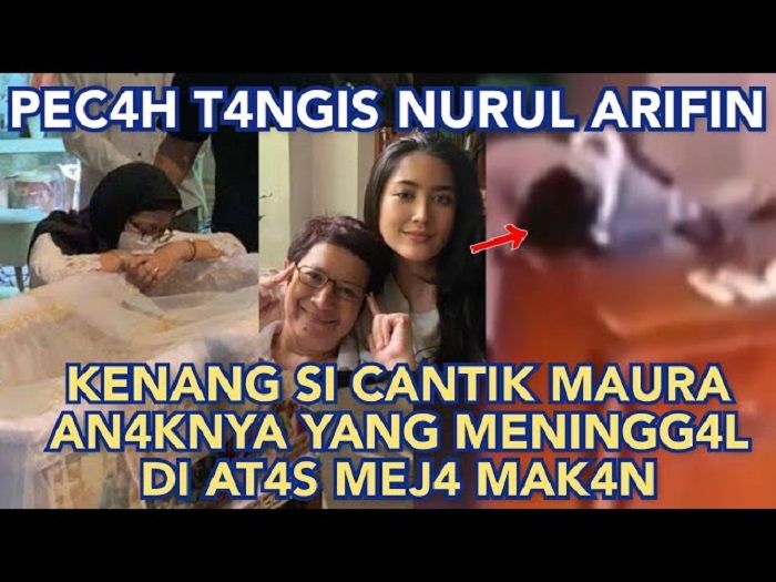Potret thumbnail YouTube yang menyebut bahwa putri sulung Nurul Arifin meninggal dunia di atas meja makan