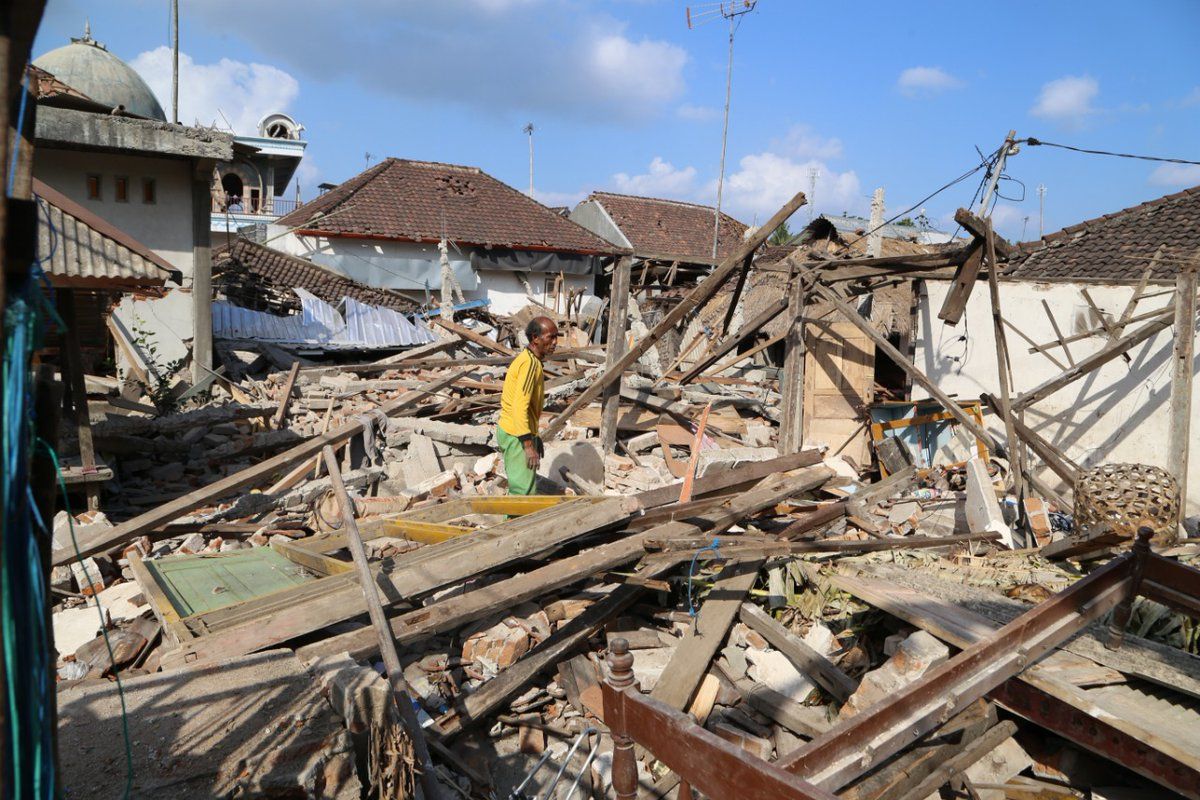 Gempa Lombok yang terjadi Agustus 2018 lalu.