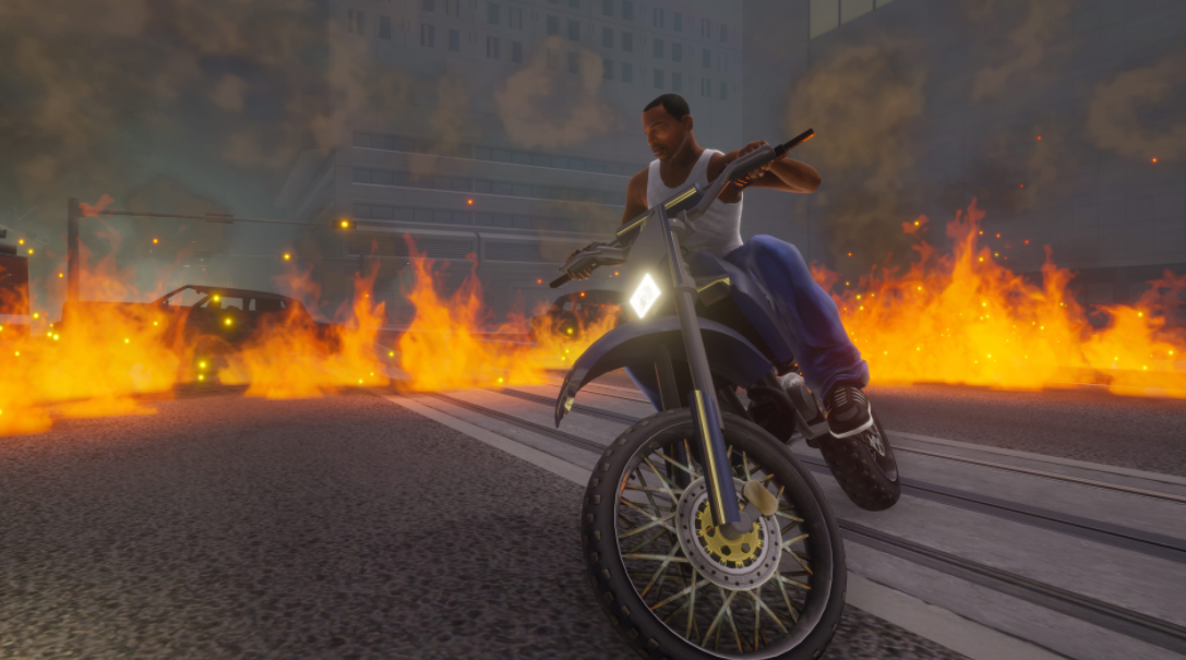 Cuplikan Game GTA San Andreas.