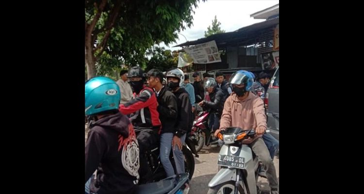 Para pemuda yang kerap konvoi motor sambil ugal-ugalan ditangkap Tim Raimas Polrestabes Bandung