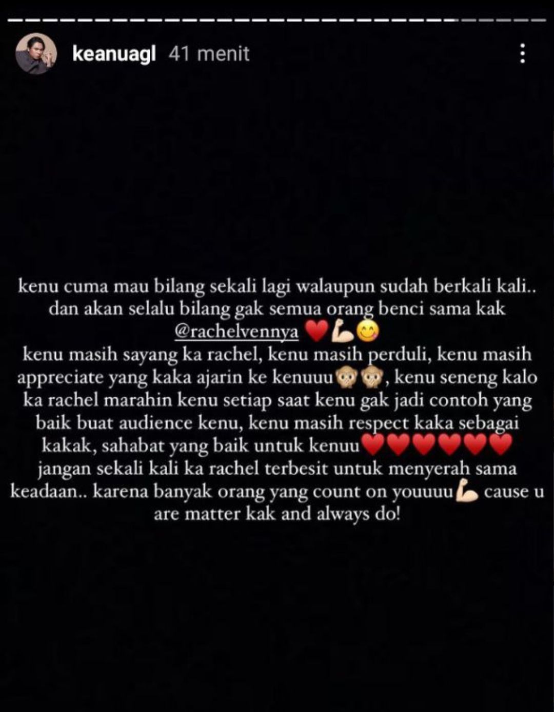 Instagram story Keanu 