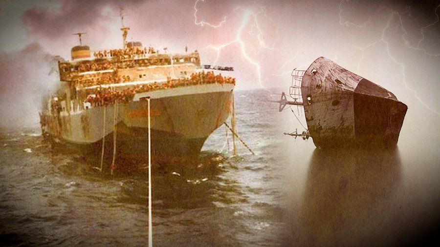 Kondisi tenggelamnya Kapal Tampomas II di Perairan Masalembo, 27 Januari 1981