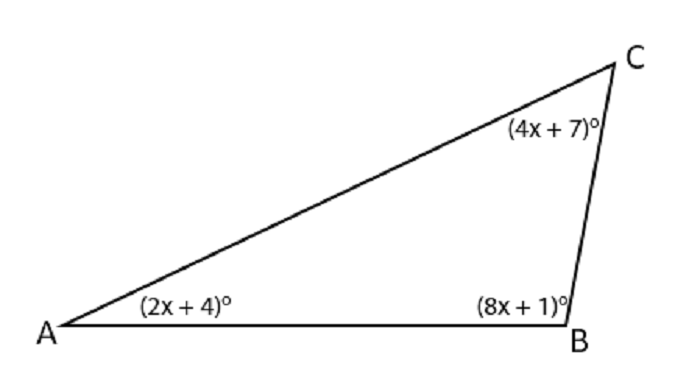 Sudut segitiga menghitung CBA