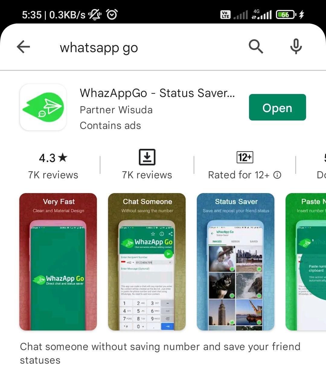 aplikasi WhazAppGo di Google Play Store