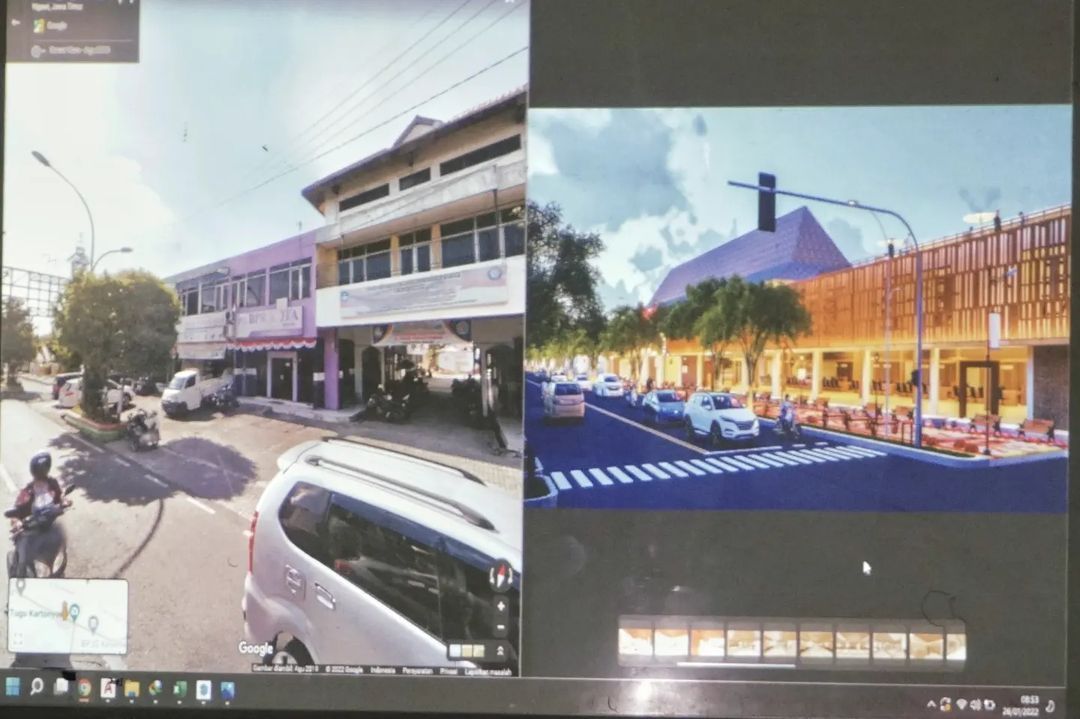 rencana desain Mall Pelayanan Publik MPP Ngawi