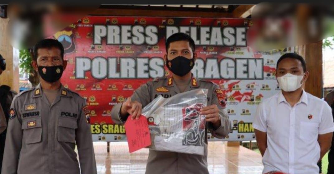 Kapolres Sragen, AKBP Yuswanto Ardi memberikan keterangan pers di Mapolres Sragen beberapa waktu lalu.