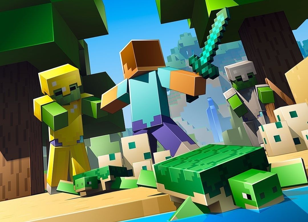 Ilustrasi link download game Minecraft 1.19.0.05 gratis khusus Android