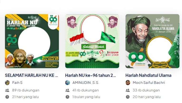 11 Link Peringatan Harlah NU dengan Twibbonize, Berikut Cara Pakainya di Media Sosial