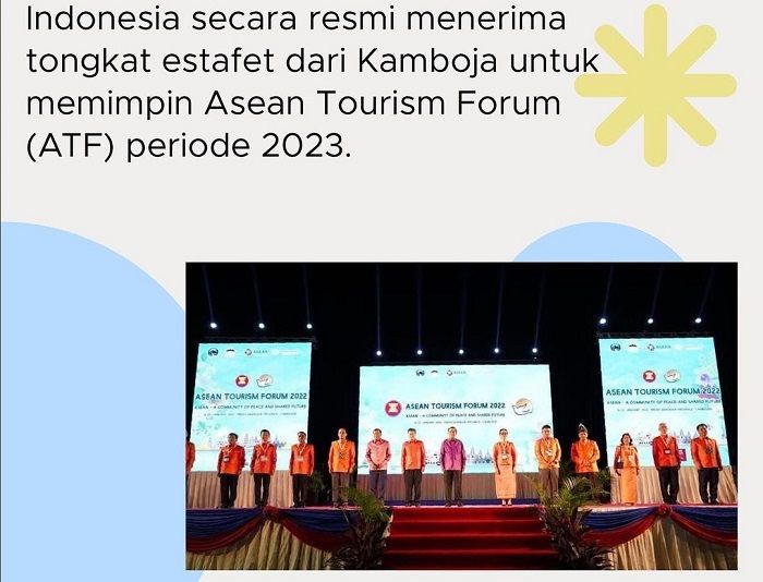 Indonesia terpilih memimpin ATF 2023, tongkat estafet dari Kamboja.
