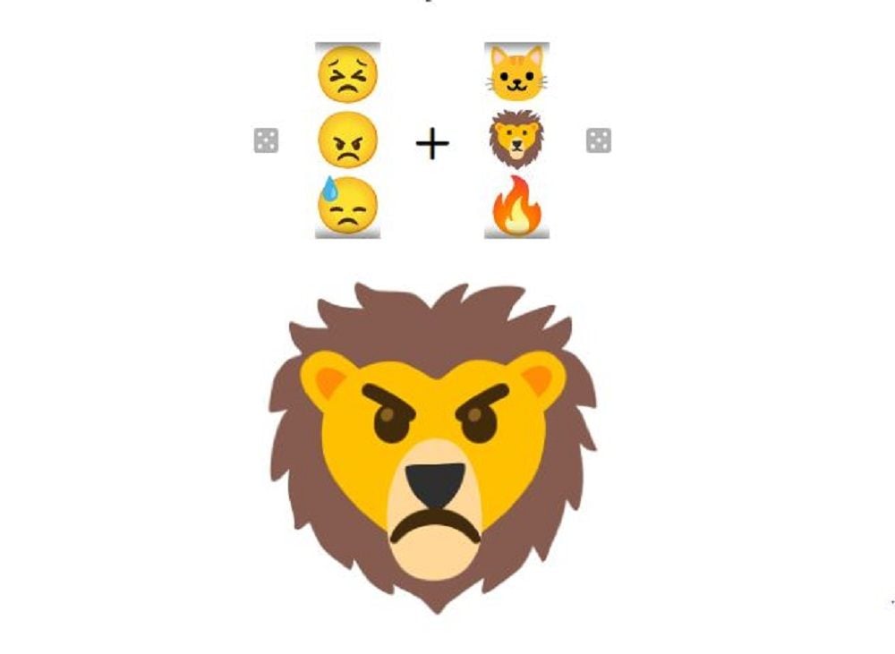 Emoji Mix Singo Edan. /Ilustrasi Tikolu