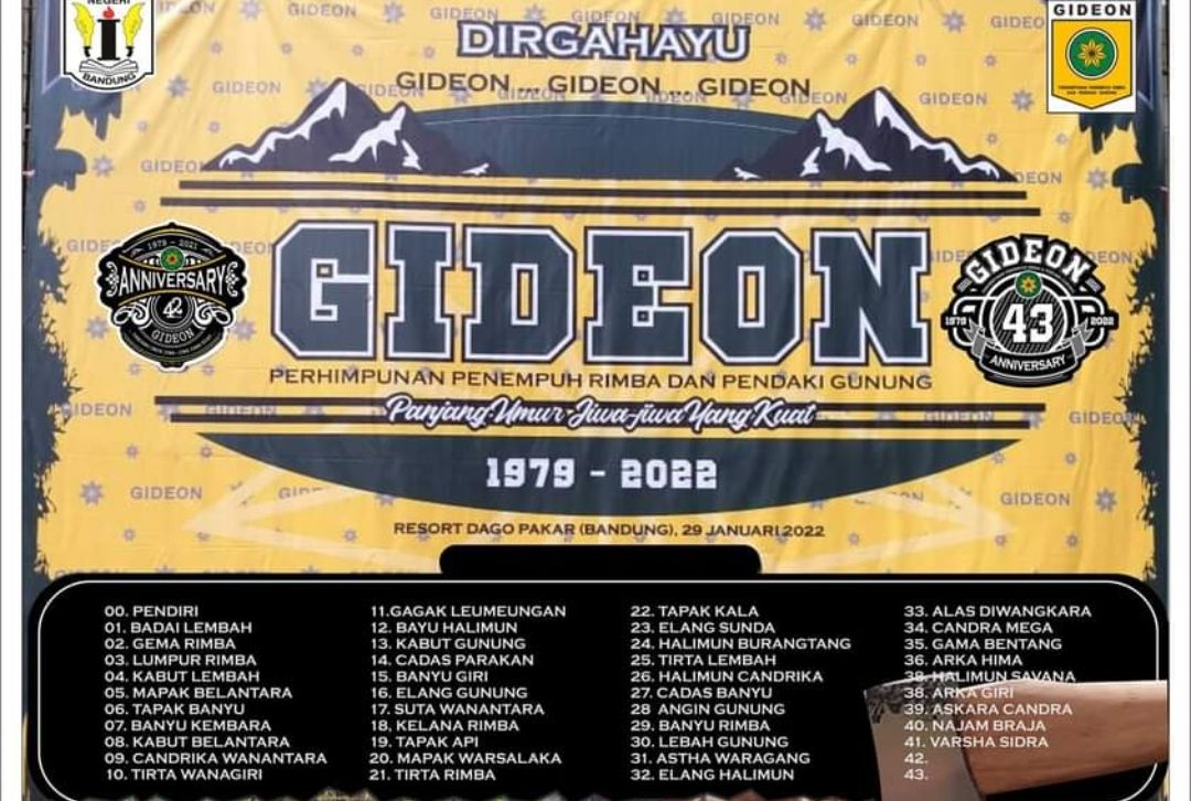 Kemegahan acara ulang Tahun para pendaki gunung, Gideon. Luar Biasa