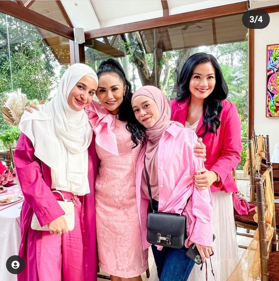 Shireen Sungkar, Krisdayanti, Lesti Kejora, Titi Kamal di acara baby shower Aurel Hermansyah