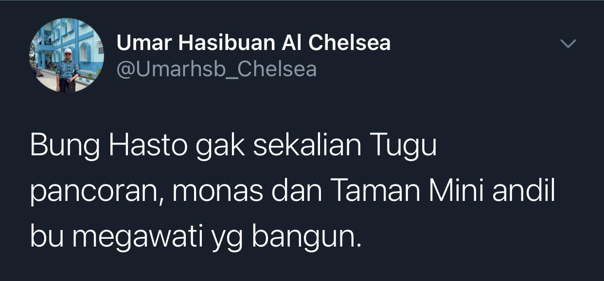 Cuitan Gus Umar soal klaim PDIP libur imlek berkat Megawati Soekarnoputri.