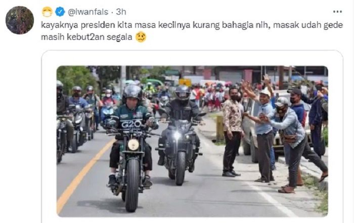 Cuitan Iwan Fals terkait aksi Jokowi mengendarai motor saat Kuker