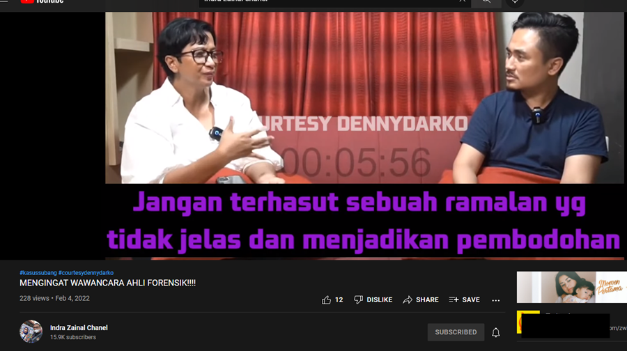rekaman wawancara Denny Darko dengan dr Sumy Hastri Purwanti