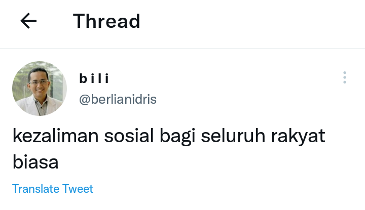 Cuitan Berlian Idris soal perbedaan denda dari mal di Bandung dan tukang bubur.
