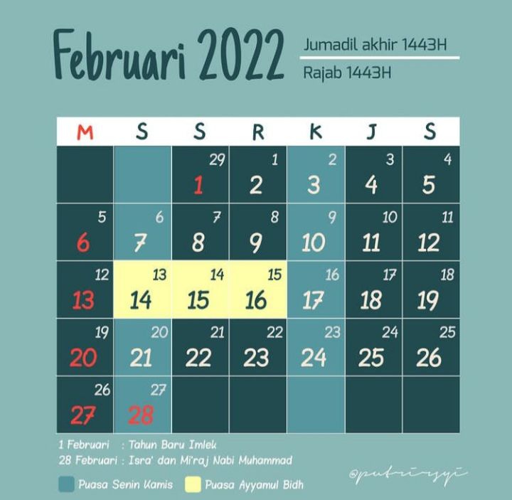 Daftar Jadwal Puasa Rajab di Bulan Februari 2022, Ada Berapa Hari Puasa