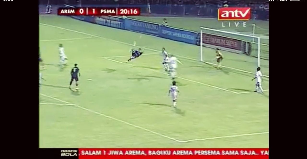 Gol salto Along a.k.a Noh Alam Shah ke gawang Persema 