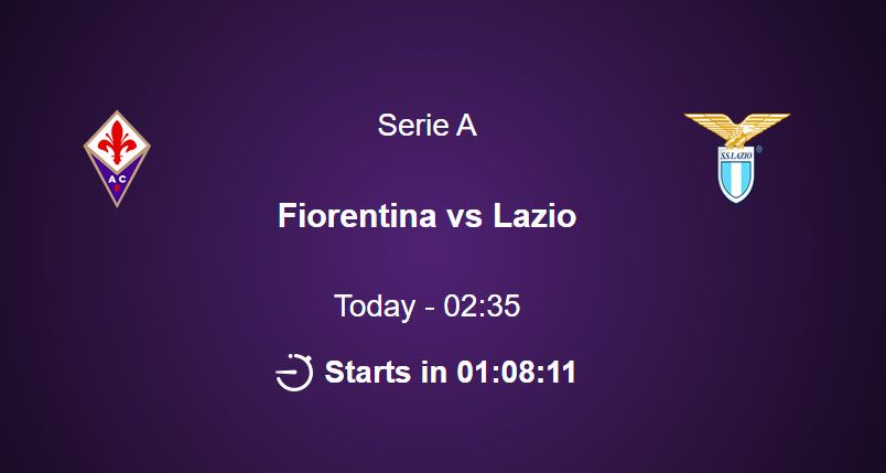 Live Streaming Lazio vs Fiorentina di Series A Pukul 2.45 WIB, Lazio Lebih Diunggulkan?