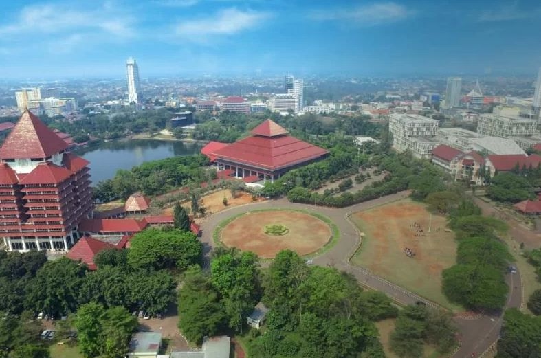 Gedung rektorat Universitas Indonesia.