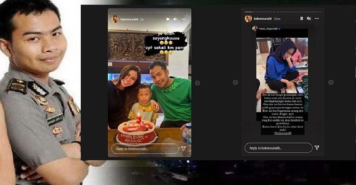 Momen terakhir AKP Novandi Arya, Putra Gubernur Kaltara Arifin Paliwang, bersama istri dan buah hati, Arkana, diunggah istri tercinta, Eka. AKP Novandi Arya jadi korban meninggal dunia kecelakan mobil Toyota Camry di Jakarta Senin 7 Februari 2022