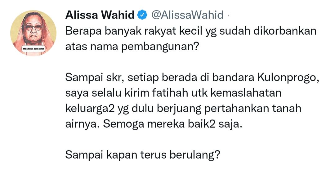 Cuitan Alissa Wahid.