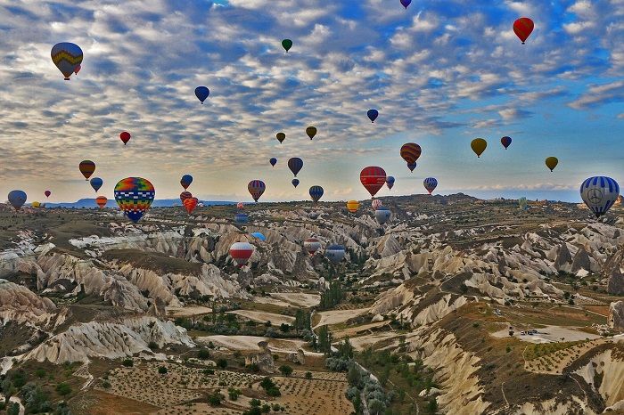 Cappadocia, salah satu destinasi wisata di Turki.