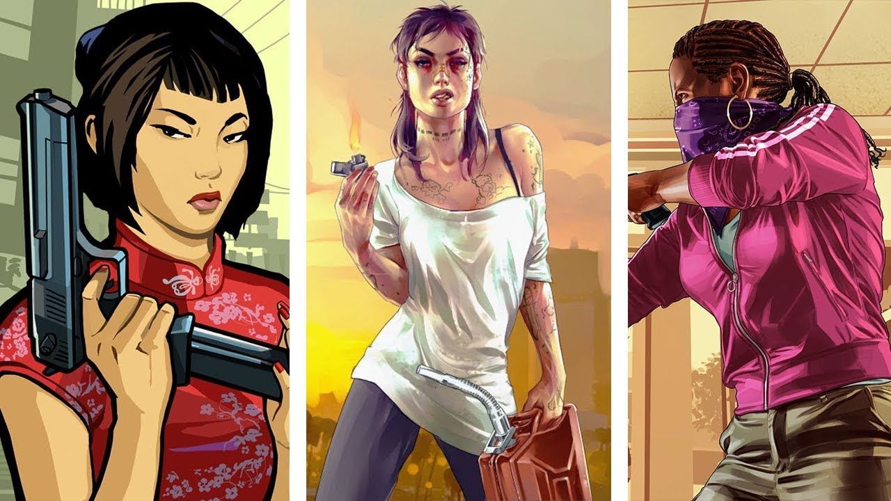 Ilustrasi Playable Female Protagonist Character atau karakter wanita yang bisa dimainkan di dalam Game GTA 6.