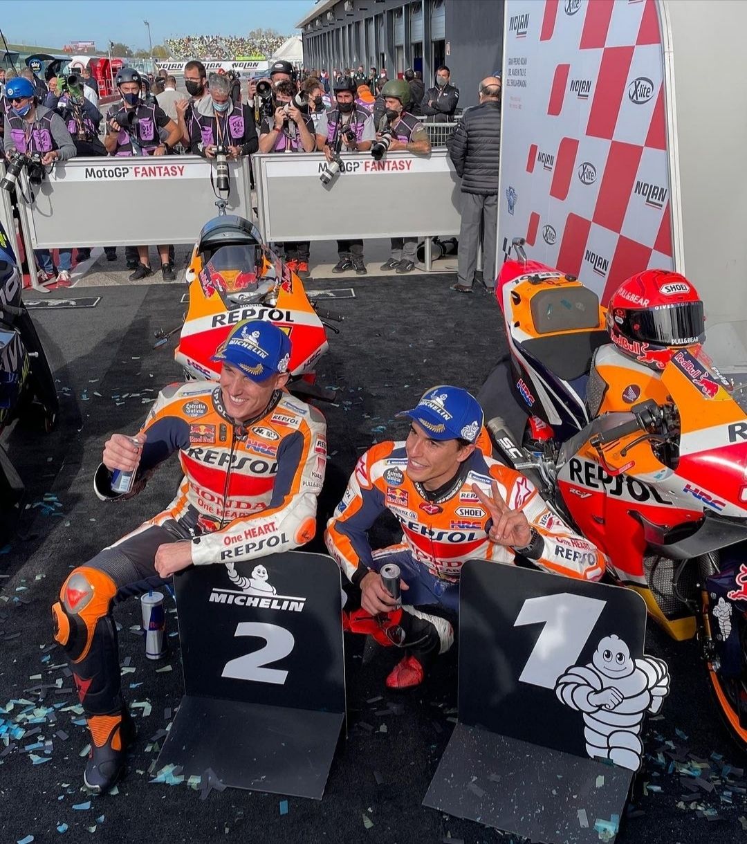 MotoGP Mandalika: All New Honda Vario 160 akan 'Temani' Marc Marquez dan Pol Espargaro. (Foto. Instagram@hrc_motogp) 