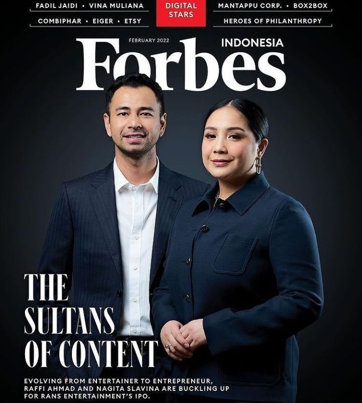 Forbes Gelari Raffi Ahmad-Nagita Slavina 'The Sultans of Content', Bocorkan Kolaborasi Baru Bareng Noice