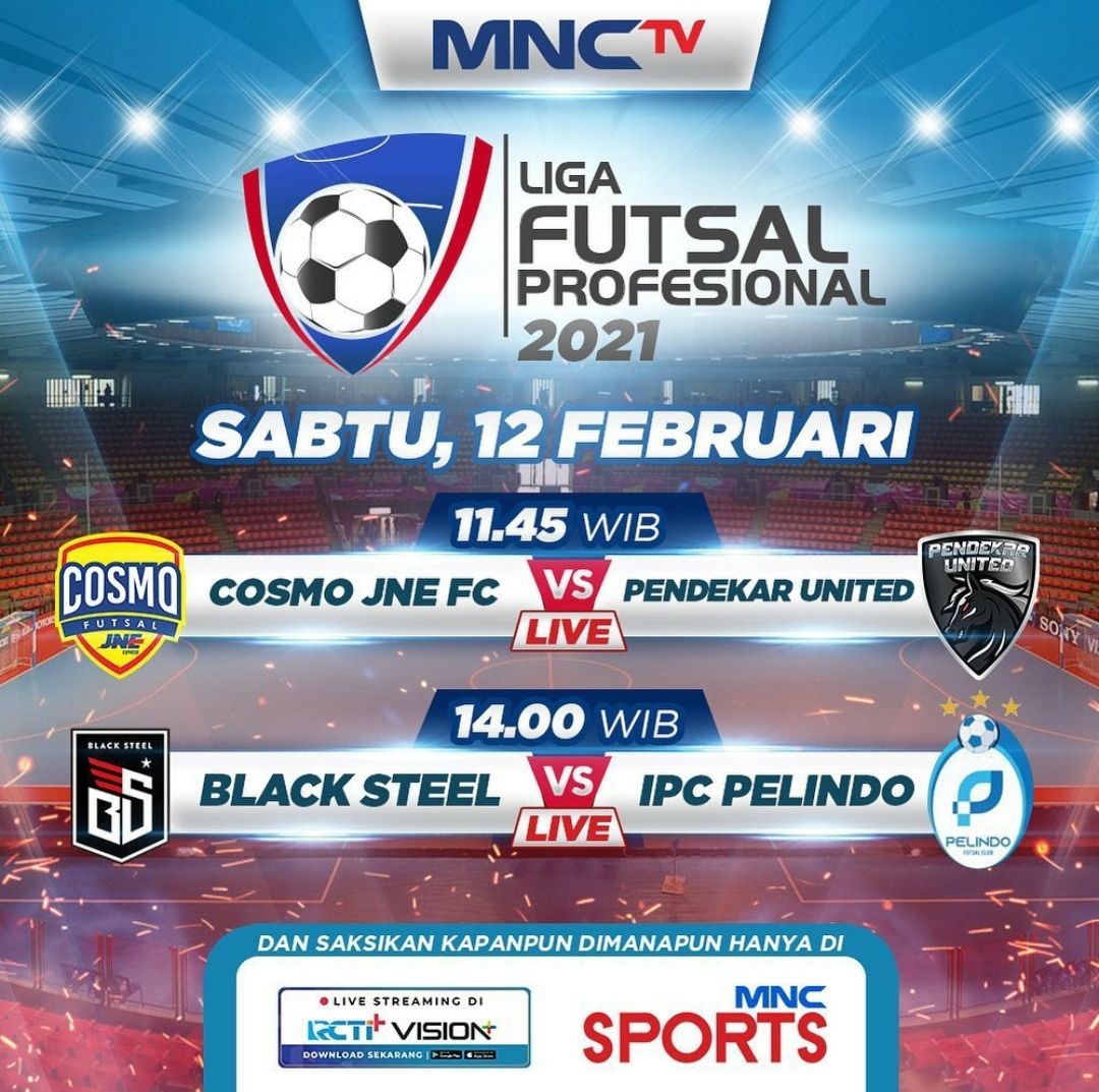 Jadwal Liga Futsal Profesional 2021 Sabtu 12 Februari 2022 Ada Black