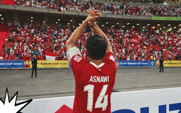 Asnawi Mangkualam saat piala AFF 2020 di National Stadium