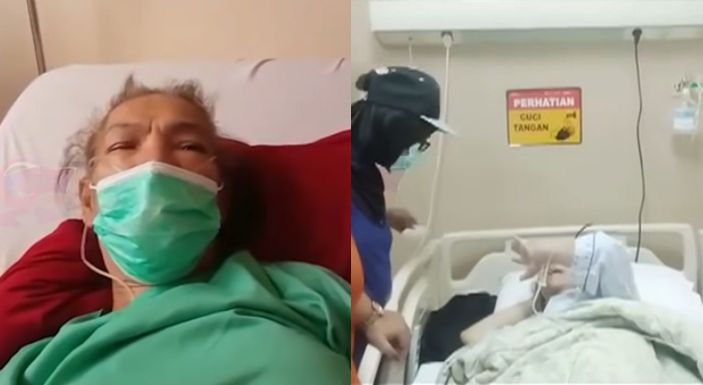 Kondisi Dorce Gamalama saat masuk rumah sakit.