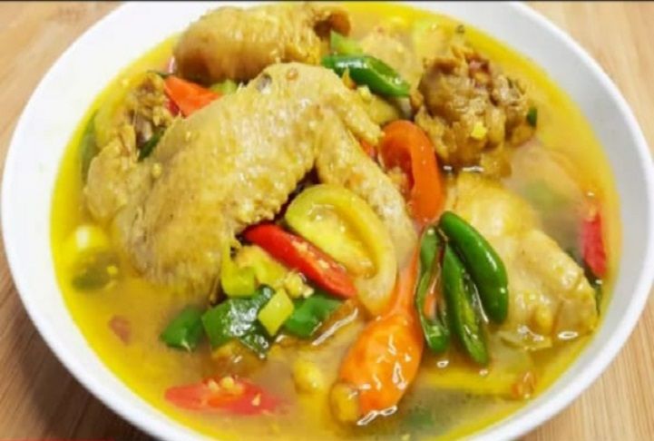 Ilustrasi Resep Ayam Garang Asem yang lezat dan mantul.