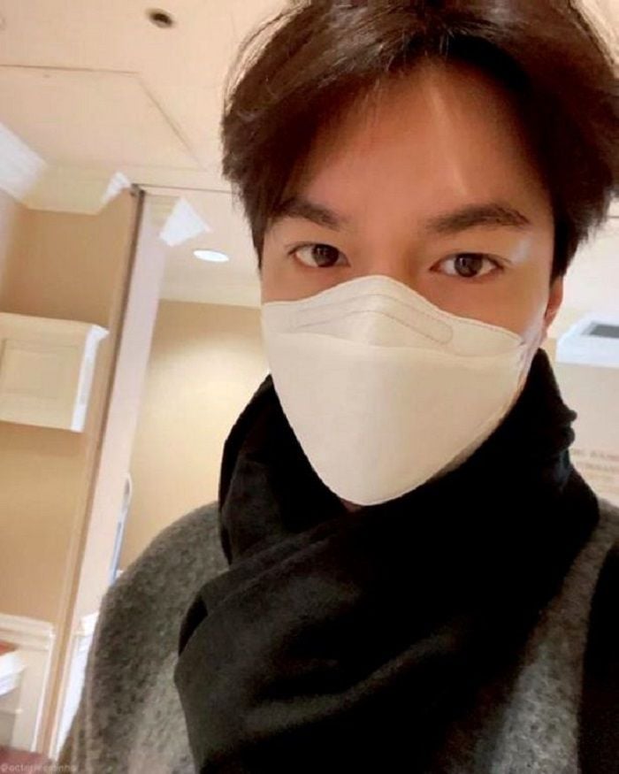  Lee Min Ho wearing mask//instagram.com/actorleeminho