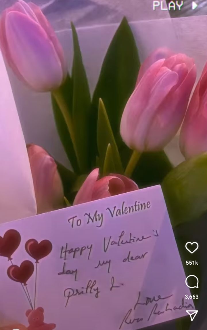 Reza Rahadian Berikan Buket Bunga Kepada Prilly Latuconsina di Hari Valentine 2022, Sederet Artis Ngaku Iri