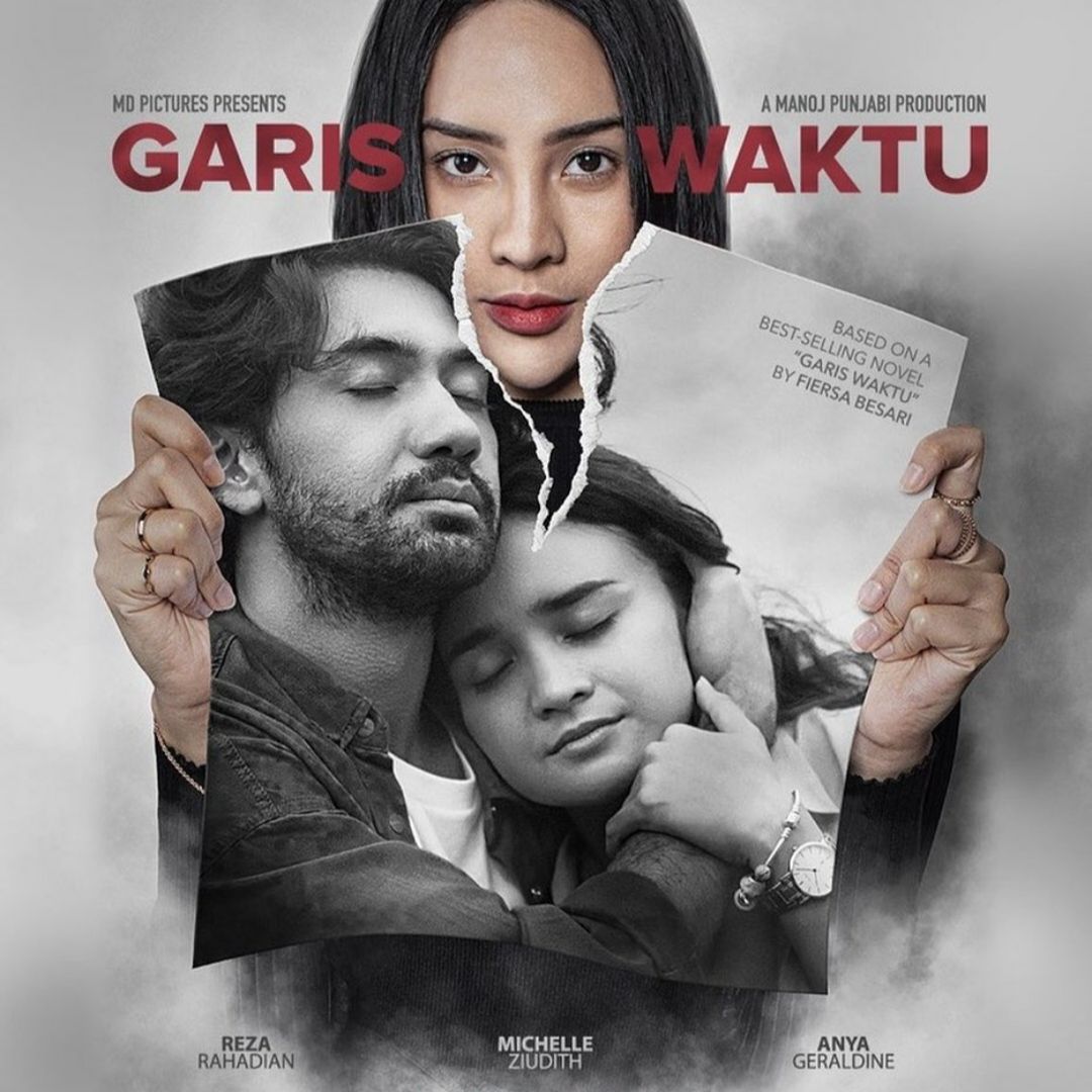 Poster Film Garis Waktu yang Dibintangi Reza Rahadian-Anya Geraldine
