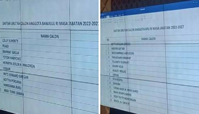 Inilah Daftar Anggota KPU Dan Bawaslu RI Terpilih Masa Jabatan 2022-2027