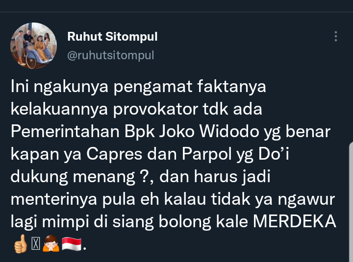 Cuitan Ruhut mengkritik Faisal Basri usai menuding pemerintahan Jokowi biang kerok minyak goreng menjadi langka