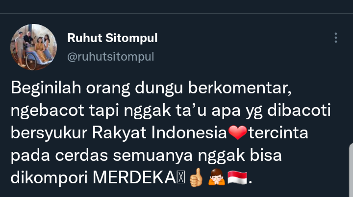 Cuitan Ruhut soal Rocky Gerung nilai PDIP dan Jokowi sponspori Islamophobia di Indonesia.