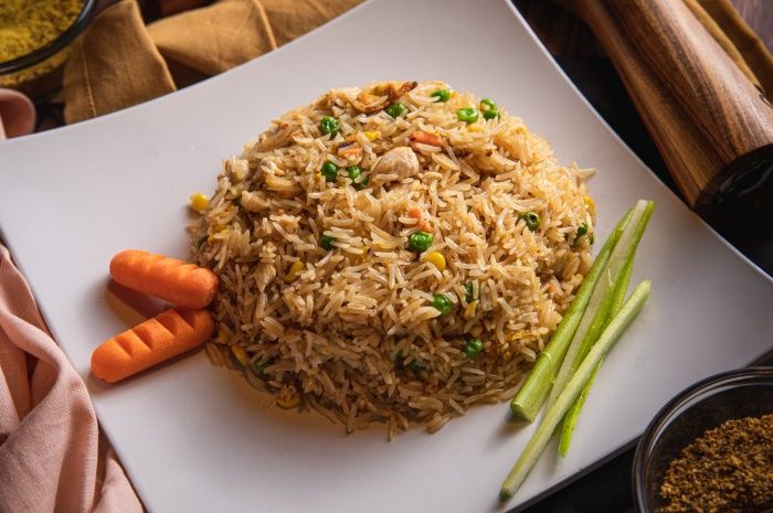 Ilustrasi resep nasi goreng rice cooker