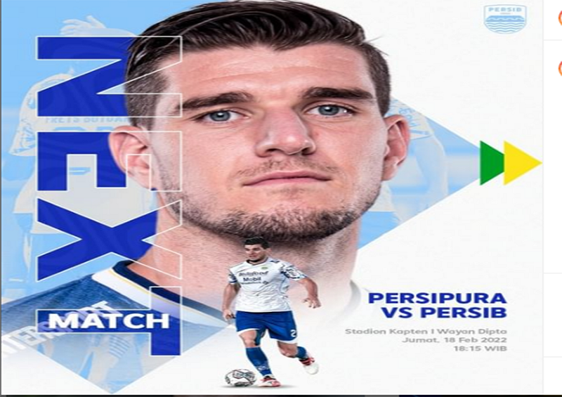 LINK LIVE STREAMING Persipura Jayapura vs Persib Bandung di TV Online Tinggal Sekali Klik, MUDAH!