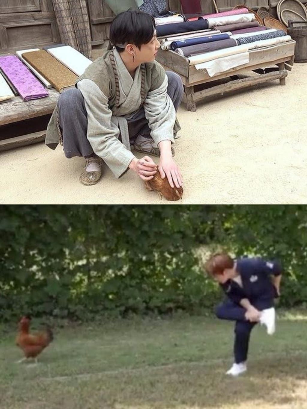 Jungkook BTS dan Ayam